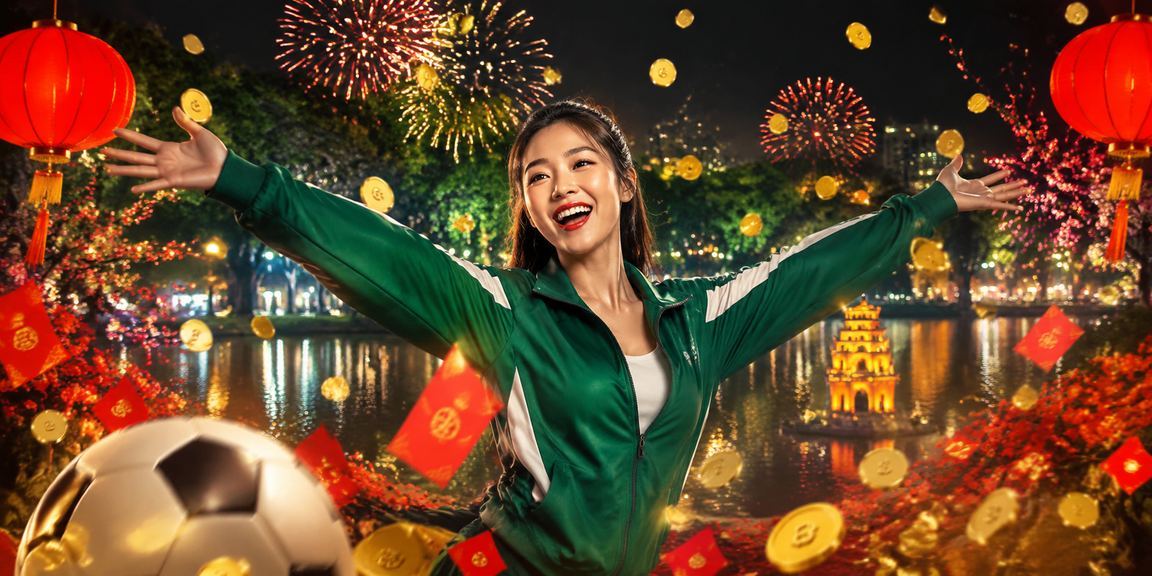 Người hâm mộ bóng đá Hà Nội xem trận và cá cược dưới ánh đèn lồng đỏ